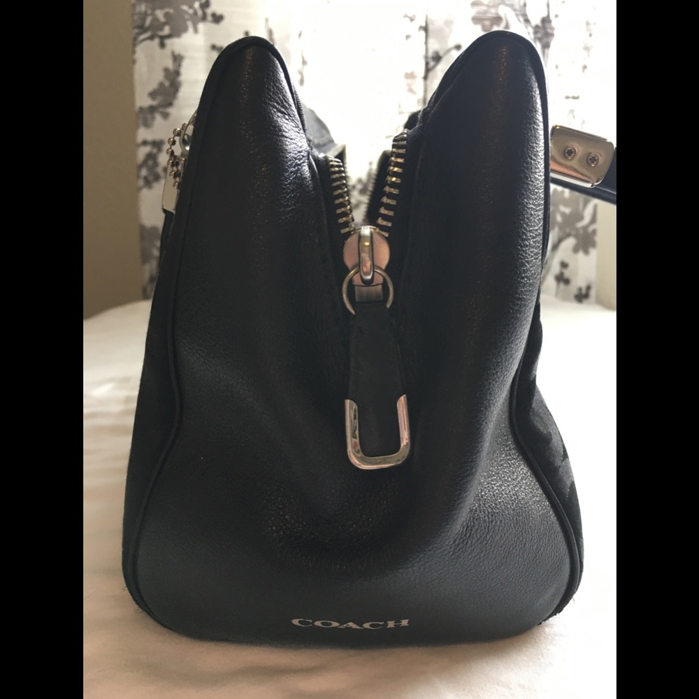 Coach Dark Mini Bag with Silver Accents - Picture 4 of 4